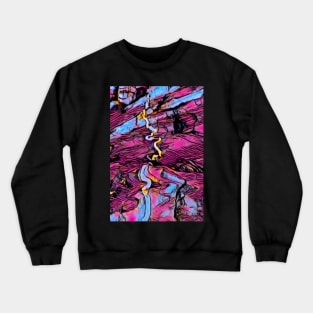 Pink Rocks Crewneck Sweatshirt